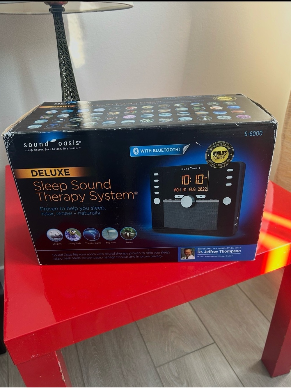 Sound Oasis Deluxe Sleep and Tinnitus Sound Therapy System, Bluetooth. Brand New